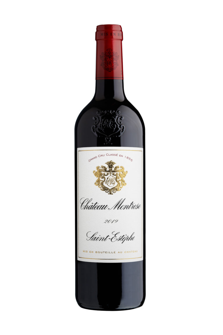 Flaske af Château Montrose 2019 – Grand Cru Classé fra Saint-Estèphe i Bordeaux