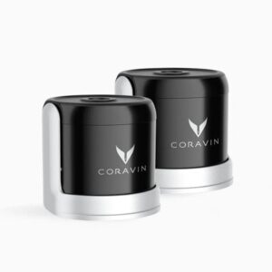 Coravin™ Sparkling Stoppers – 2 stk. sort og sølv design