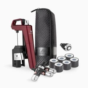 Coravin Timeless Six+ vinbevaringssystem – Burgundy udgave med tilbehør